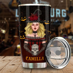 Who Needs Halloween. I'm A Witch All Year - Personalized Tumbler - Gift For Yourself. Halloween Gift