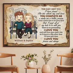 I Love You And Will Love You Until I Die - Gift For Couples. Personalized Horizontal Poster