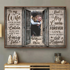 Still You Are My Queen Forever - Personalized Horizontal Poster - Upload Image. Gift For Couple