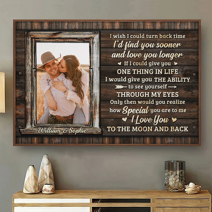 Only Then Would You Realize How Special You Are To Me - Upload Image. Gift For Couples - Personalized Horizontal Poster