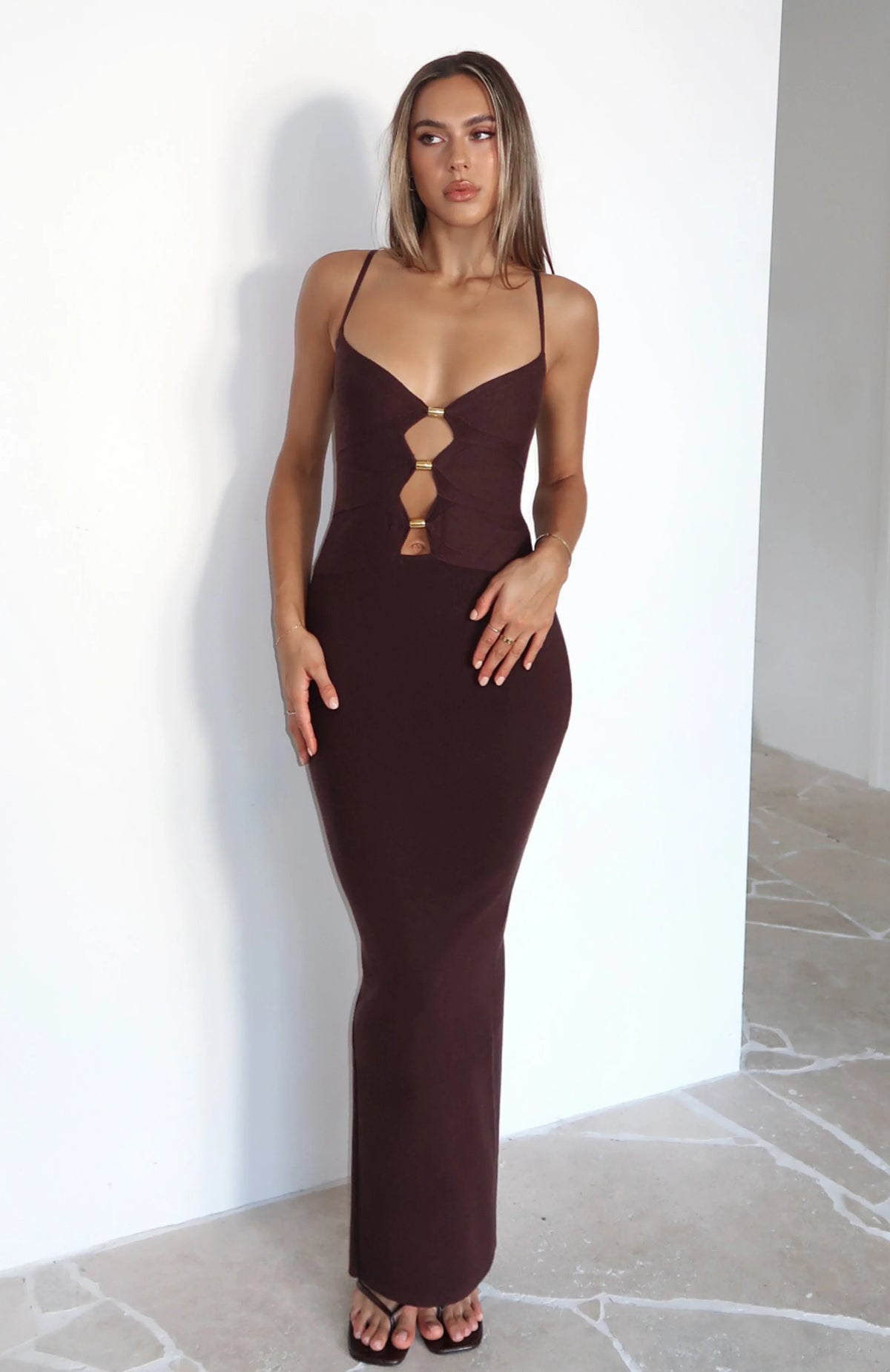 Break It Off Maxi Dress Espresso