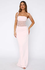Compliment Me Maxi Dress Baby Pink