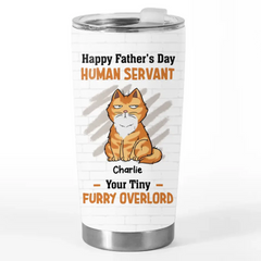 Time Spent With Cats Is Never Wasted - Cat Personalized Custom Tumbler - Father's Day. Gift For Pet Owners. Pet Lovers