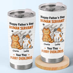 Time Spent With Cats Is Never Wasted - Cat Personalized Custom Tumbler - Father's Day. Gift For Pet Owners. Pet Lovers