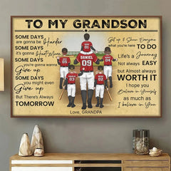 Some Days Are Gonna Be Harder - Family Personalized Custom Horizontal Poster - Gift For Family Members. Sport Lovers. Sport Players