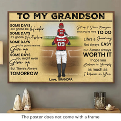 Some Days Are Gonna Be Harder - Family Personalized Custom Horizontal Poster - Gift For Family Members. Sport Lovers. Sport Players