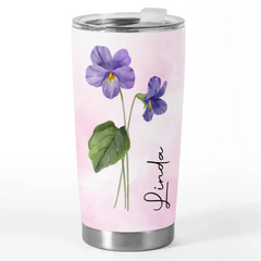 Let Your Soul Bloom - Bestie Personalized Custom Tumbler - Gift For Best Friends. BFF. Sisters