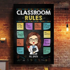 Without Teachers. Life Would Have No Class - Teacher Personalized Custom Vertical Canvas - Gift For Teacher