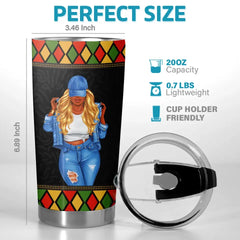 Dopest Black Queen - Bestie Personalized Custom Tumbler - Gift For Best Friends. BFF. Sisters