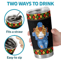 Dopest Black Queen - Bestie Personalized Custom Tumbler - Gift For Best Friends. BFF. Sisters