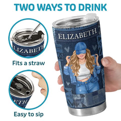 Confidence Beauty Queen - Bestie Personalized Custom Tumbler - Gift For Best Friends. BFF. Sisters