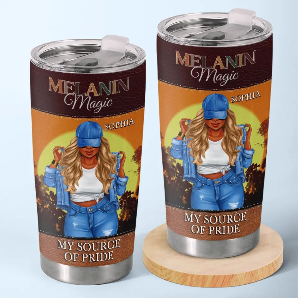 Be A Girl With A Mind. A Woman With Attitude. And A Lady With Class - Bestie Personalized Custom Tumbler - Gift For Best Friends. BFF. Sisters