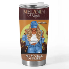 Be A Girl With A Mind. A Woman With Attitude. And A Lady With Class - Bestie Personalized Custom Tumbler - Gift For Best Friends. BFF. Sisters