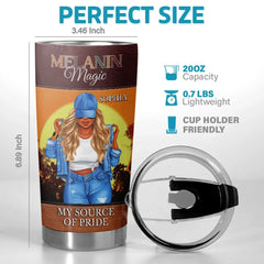 Be A Girl With A Mind. A Woman With Attitude. And A Lady With Class - Bestie Personalized Custom Tumbler - Gift For Best Friends. BFF. Sisters
