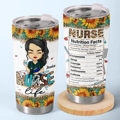 An Angel With A Stethoscope - Nurse Personalized Custom Tumbler - Appreciation. Thank You Gift. Nurse Life