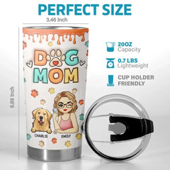 Fur. Love. And Cuddles - Dog & Cat Personalized Custom 3D Inflated Effect Printed Tumbler - Gift For Pet Owners. Pet Lovers