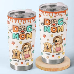 Fur. Love. And Cuddles - Dog & Cat Personalized Custom 3D Inflated Effect Printed Tumbler - Gift For Pet Owners. Pet Lovers