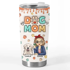 Fur. Love. And Cuddles - Dog & Cat Personalized Custom 3D Inflated Effect Printed Tumbler - Gift For Pet Owners. Pet Lovers