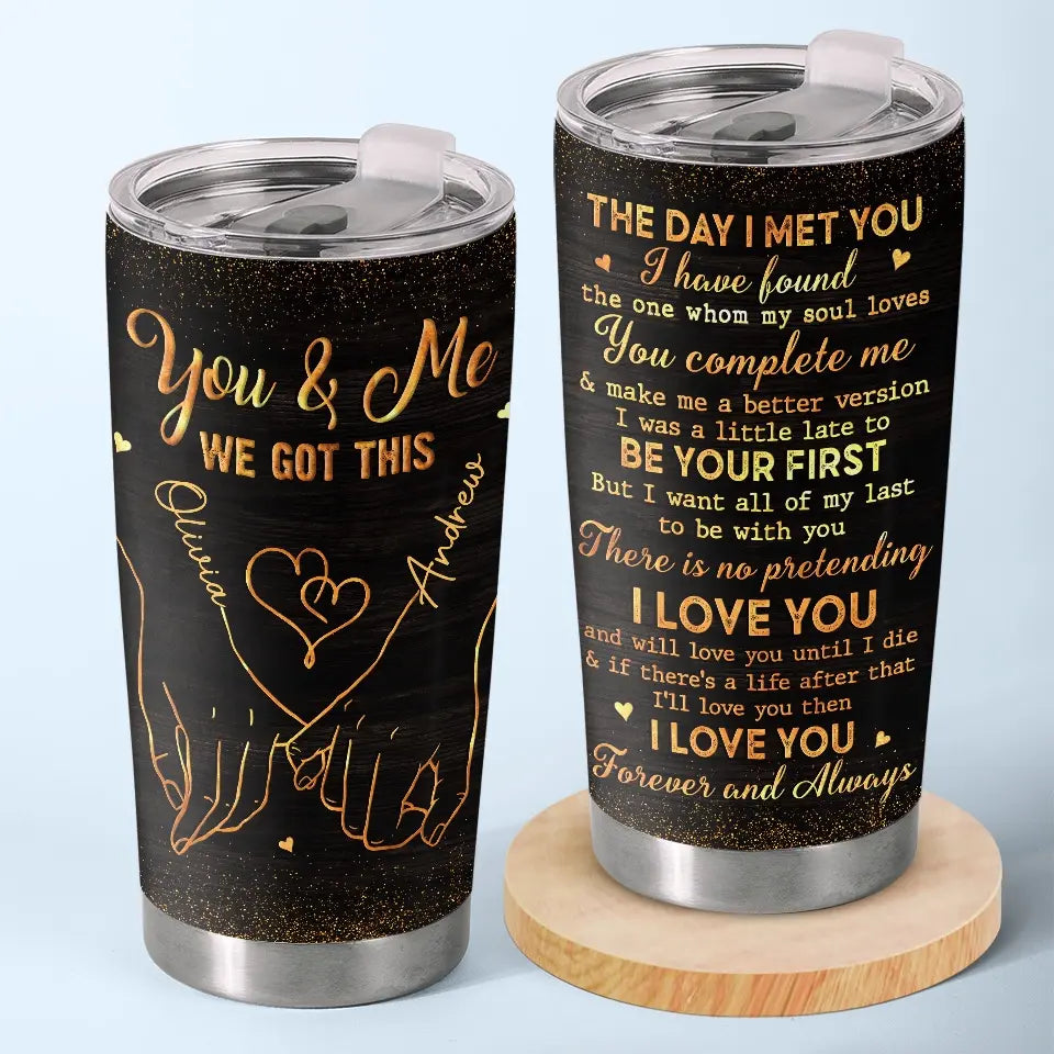 I Love You And Will Love You Until I Die - Couple Personalized Custom Tumbler - Gift For Husband Wife. Anniversary