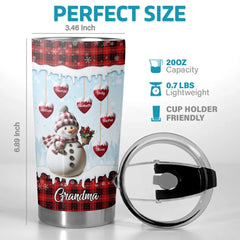 Grandma. My Home For All Seasons - Family Personalized Custom Tumbler - Christmas Gift For Mom. Grandma