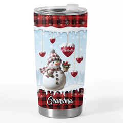 Grandma. My Home For All Seasons - Family Personalized Custom Tumbler - Christmas Gift For Mom. Grandma