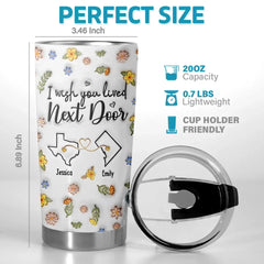 I'm Missing My Bestie In These Moments - Bestie Personalized Custom 3D Inflated Effect Printed Tumbler - Gift For Best Friends. BFF. Sisters