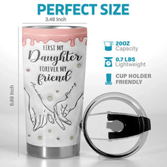 A Mother's Love Is Forever - Family Personalized Custom 3D Inflated Effect Printed Tumbler - Gift For Mom. Daughter