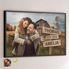Custom Photo I Still Fall For You Every Day - Couple Personalized Custom Horizontal Poster - Gift For Husband Wife. Anniversary