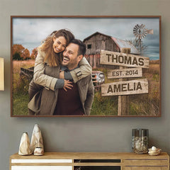 Custom Photo I Still Fall For You Every Day - Couple Personalized Custom Horizontal Poster - Gift For Husband Wife. Anniversary
