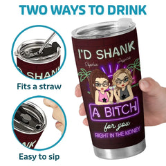Drinks Taste Better With You - Bestie Personalized Custom Tumbler - Christmas Gift For Best Friends. BFF. Sisters