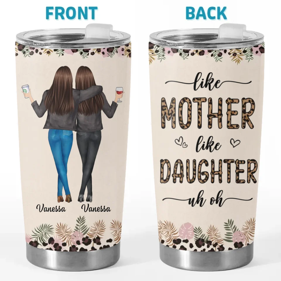 Forever My Baby Girl - Family Personalized Custom Tumbler - Gift For Mom. Daughter
