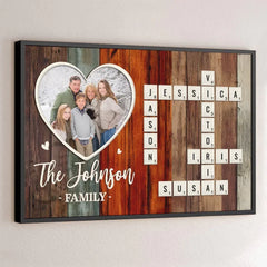 Custom Photo My Favorite People. My Forever Home - Family Personalized Custom Horizontal Poster - Christmas Gift For Family Members