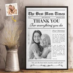 Custom Photo A Mother's Love Is My Greatest Blessing - Family Personalized Custom Vertical Poster - Gift For Mom