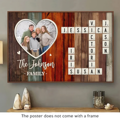 Custom Photo My Favorite People. My Forever Home - Family Personalized Custom Horizontal Poster - Christmas Gift For Family Members