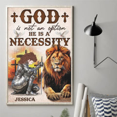 God Is A Necessity - Family Personalized Custom Vertical Poster - Gift For Yourself. Best Friends. Siblings. Family Members