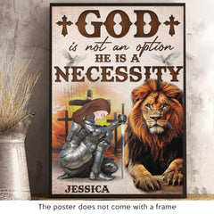 God Is A Necessity - Family Personalized Custom Vertical Poster - Gift For Yourself. Best Friends. Siblings. Family Members