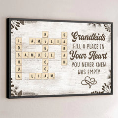 Keep The Memories Alive With A Special Touch - Family Personalized Custom Horizontal Poster - Gift For Grandma. Grandpa. Grandkid