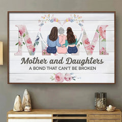 Every Daughter Dreams Of A Mom Like Mine - Family Personalized Custom Horizontal Poster - Gift For Mom. Daughter
