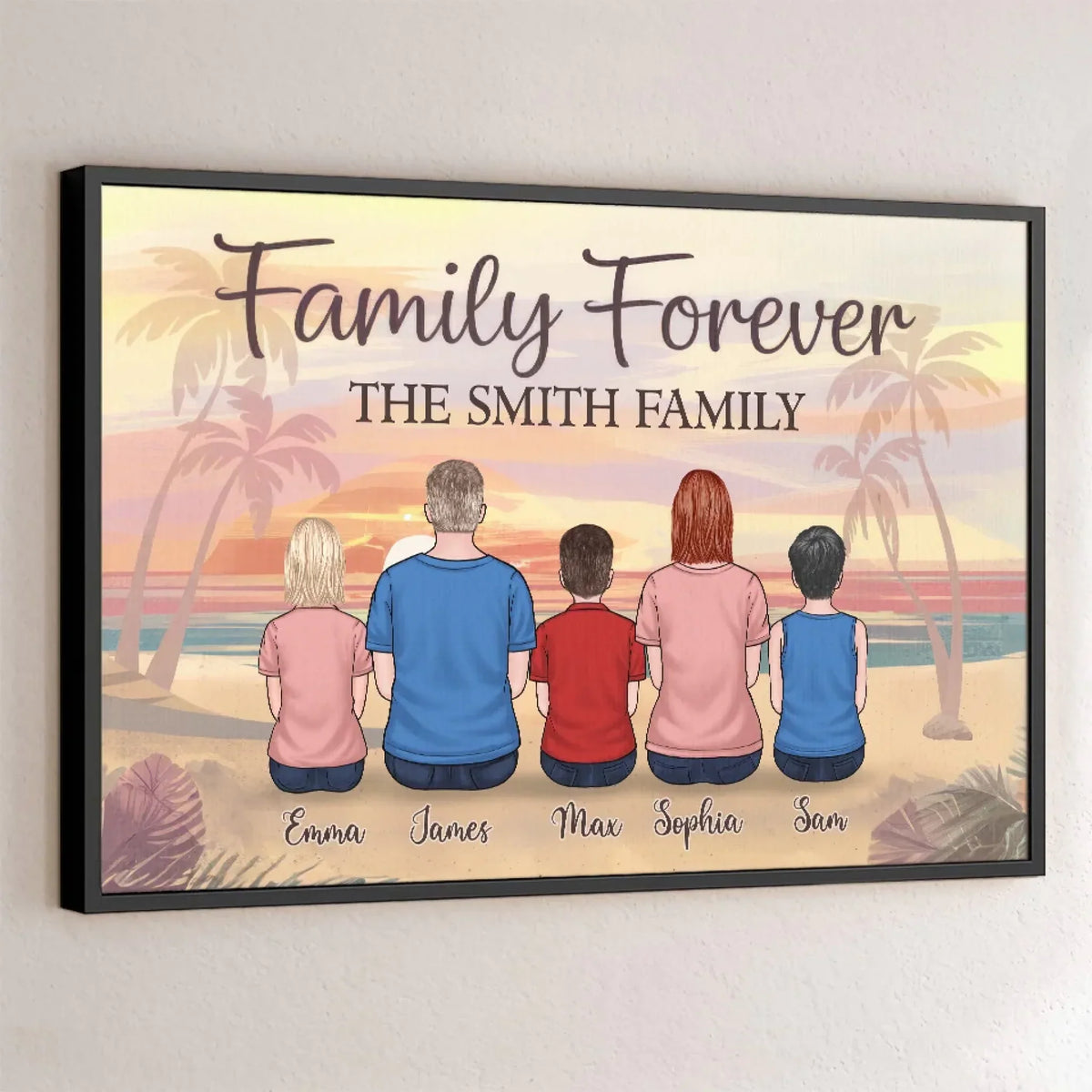 Family Forever. The Bonds That Hold Us Strong - Family Personalized Custom Horizontal Poster - Gift For Family Members