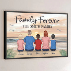 Family Forever. The Greatest Gift Of All - Family Personalized Custom Horizontal Poster - Gift For Family Members