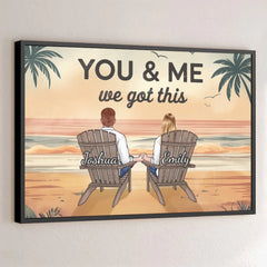 Our Love Is An Adventure - Couple Personalized Custom Horizontal Poster - Gift For Husband Wife. Anniversary
