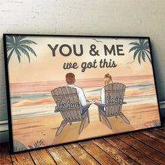 Our Love Is An Adventure - Couple Personalized Custom Horizontal Poster - Gift For Husband Wife. Anniversary