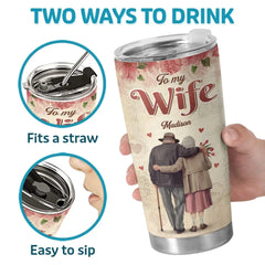Love Is All We Need - Couple Personalized Custom Tumbler - Gift For Husband Wife. Anniversary