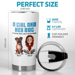 Life Is Better With Paws - Dog & Cat Personalized Custom Tumbler - Gift For Pet Owners. Pet Lovers