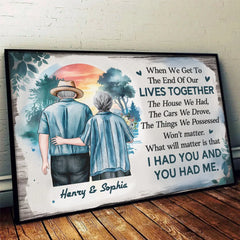 Together. We Are What Matters Most - Couple Personalized Custom Horizontal Poster - Gift For Husband Wife. Anniversary