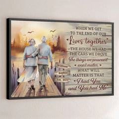 Our Love Proves That Forever Is Real - Couple Personalized Custom Horizontal Poster - Gift For Husband Wife. Anniversary