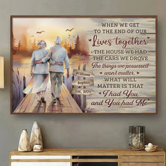 Our Love Proves That Forever Is Real - Couple Personalized Custom Horizontal Poster - Gift For Husband Wife. Anniversary