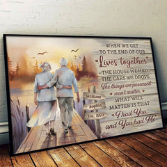 Our Love Proves That Forever Is Real - Couple Personalized Custom Horizontal Poster - Gift For Husband Wife. Anniversary