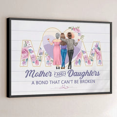 No One Gets Me Like My Mom - Family Personalized Custom Horizontal Poster - Gift For Mom. Daughter