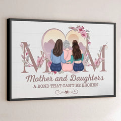 My Mom Is My Home And My Haven - Family Personalized Custom Horizontal Poster - Gift For Mom. Daughter